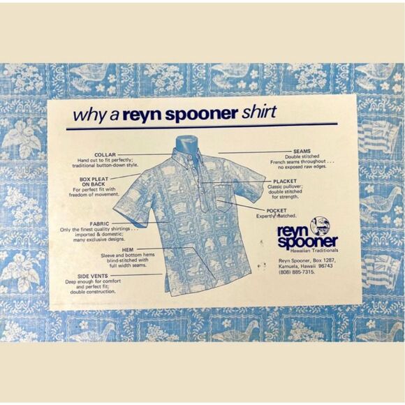 Vintage Reyn Spooner Shirt Reverse Print Pullover Monstera Leaf Size L - Picture 12 of 15